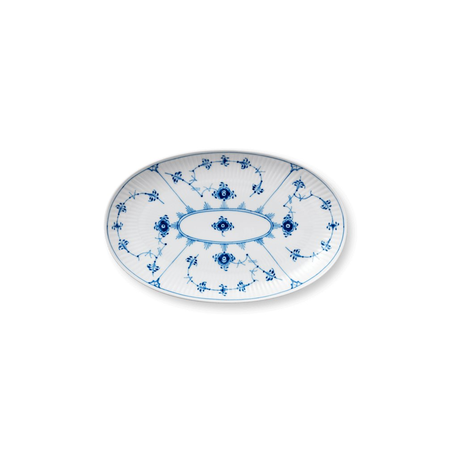 Блюдо Овальное Blue Fluted Plain