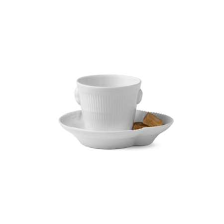 Чашка с блюдцем для эспрессо White Elements.
